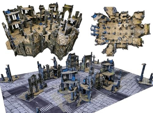 Imperialis Headquarters: Gothic Sci-Fi Terrain for 28mm Wargames, RPGs & Miniature Battles – Modular Cathedral for Immersive Tabletop Play
