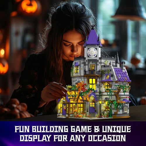 JMBricklayer Medieval Castle House Building Set for Adults, Ideas House Model Toy Construction Set with LED Lights, Medieval Mystery Mansion Collectible or Home Office Decor, Gift for Adult 30121 - style: 30121