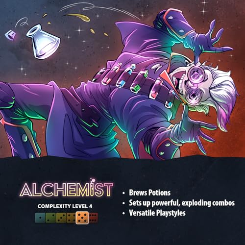 Dice Throne Box Game - Strategic Dice & Card Battler (Alchemist - Hero Pack) - style: Alchemist - Hero Pack