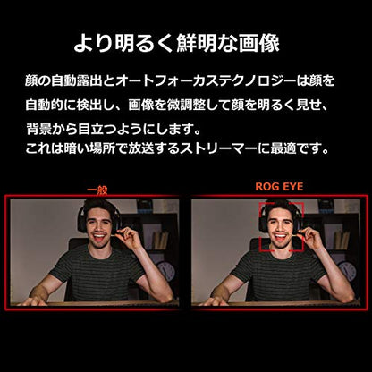 Asus ROG Eye 1080P 60fps USB Webcam with Beamforming Microphone and Auto Exposure/Auto Focus Technology for PC or MacOS - style: ROG Eye