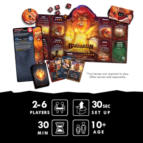 Dice Throne Box Game - Strategic Dice & Card Battler (Barbarian) - style: Barbarian