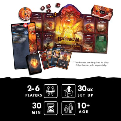 Dice Throne Box Game - Strategic Dice & Card Battler (Barbarian) - style: Barbarian
