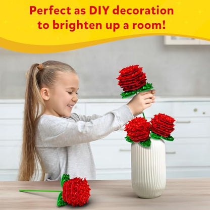 Skillmatics Poke-in Art – DIY Rose Bouquet, Wood Craft Kits | Mess-Free Fun for Kids, Creative Activity, Gifts for Girls & Boys Ages 4, 5, 6, 7, 8, 9, 10, 11, 12 - style: 8. Rose Bouquet