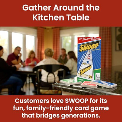 SWOOP Card Game | Family Strategy Party Game | Ages 7+ | 3–8 Players | Fast-paced strategy card game for 3–8 players. Easy to learn, quick to play, and perfect for family game nights.