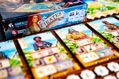 Capstone Games Pirates of Maracaibo Commanders Expansion Board Game for Adults & Teens, Tactical Strategy Board Game for 1-4 Players Ages 12+, Solo & Family Board Games, 90-120 Minute Playtime