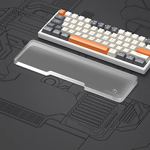 Acrylic Keyboard Wrist Rest - Mini 61Key Keyboard- Mechanical Keyboards Ergonomic Palm Rest for Computer Keyboard,Anti-Slip Base,Wrist Pad for Laptop,Office & Home-Easy Typing - color: Mini, size: Standard