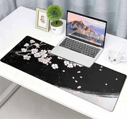 Large Mouse Pad, Desk Mat Computer Keyboard Pad Non-Slip Rubber Base Waterproof with Stitched Edges for Laptop Gaming, Office & Home 31.5 x 11.8 Inch (XL-16) - color: Xl-16