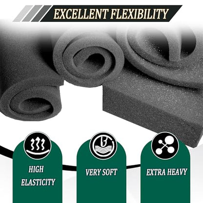 8 Pack Polyethylene Foam Pads for Packing Foam Sheets 2 Size Cuttable High Density Cushioning Inserts Protective Foam for Packing Cases and Crafts- 16" X 12" X (0.4" and 1") - size: 16in*12in*1in+0.4in
