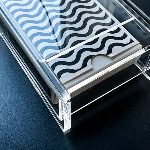 Single Deck Acrylic Playing Card Case/Holder, Clear Storage Playing Card Box - Fits Most Standard Size Playing Cards and Bridge Size Cards - color: Single Deck