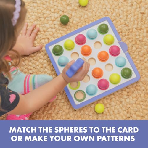 Educational Insights Pattern & Sequencing Wooden Board - Color Matching Toy for Kids, Fine Motor Kits, Sequence Board Games for Toddlers, Preschool Manipulatives, Ages 3+