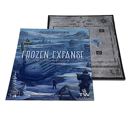 Cartographers: Map Pack 4, Frozen Expanse | Expansion for The Award-Winning Game of Map Drawing | Strategy Flip and Write Fantasy Board Game | Family Game for 1-75 Players by Thunderworks Games - style: Pack 4