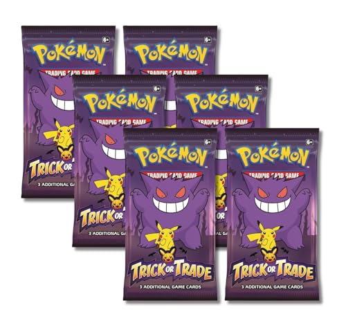 Pokemon 2023 Trick or Trade Gengar & Pikachu | 6 Mini Booster Packs
