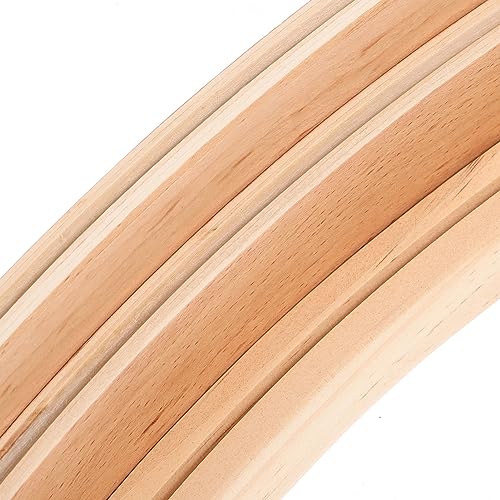 Gadpiparty Wooden Playing Card Holder Tray Curved Double Row Wooden Card Stand for Seniors and Adults 13.97 Inch Base Pallet Rack for Games