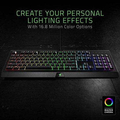 Razer Cynosa Chroma Gaming Keyboard: Individually Backlit RGB Keys - Spill-Resistant Design - Programmable Macro Functionality - Quiet & Cushioned - style: Cynosa Chroma