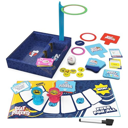 Spin Master Games, Beat the Parents, 2025 Edition with New Challenges & Cards, Friendly Competition Family Game, Family Game Night, 4-8 Players, for Ages 6 & Up - color: Classic 2025 Edition -Beat the Parents