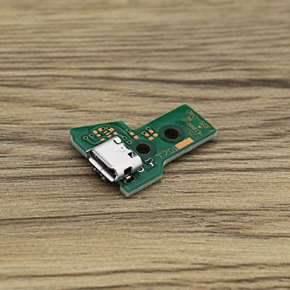 ECSiNG 2PCS Interface Board JDS-040 and 12 Pin Ribbon Cable Compatible with PS4 Pro/Slim Wireless Controller Replacement Charging Port Assembly