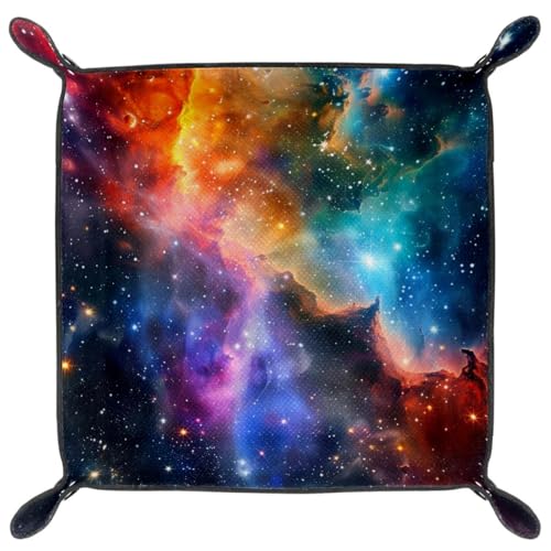 Nebula Space Dice Tray Dice Rolling Tray Folding Dice Holder for Dice Games, Like RPG, DND and Other Table Games - color: Multi 14