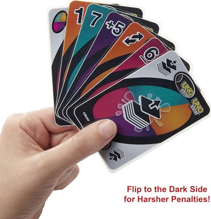 Mattel Games UNO Flip! Splash Card Game for Kids, Adults & Game Night with Water-Resistant Double-Sided Cards - style: Uno Flip Splash