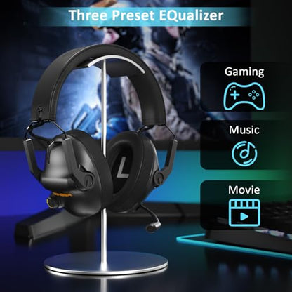 SENZER Wireless Gaming Headset with Microphone - 7.1 Surround Sound, Noise Canceling Mic, 2.4GHz Wireless & Bluetooth 5.3 - Foldable Gaming Headphones for PC PS5 PS4 (Not Xbox Compatible)