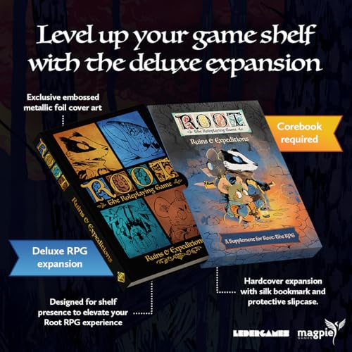 Magpie Games Root The Roleplaying Game: Ruins & Expeditions Expansion, Deluxe Edition – New Factions - color: Ruins & Expeditions Expansion, Deluxe Edition
