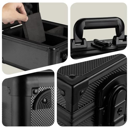 Graded Card Storage Box with With Carry Handle Sports Cards Storage Secure Storage Box Card Case with Dividers Trading Card Organizer for PSA BGS CSG (S) - size: S