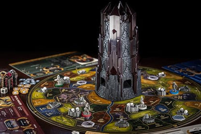 Restoration Games Return to Dark Tower App Enabled, 1 4 Players | App-Enabled Mechanical Tower, Cooperative and Competitive Modes, App Required, Uses 3x Aa Batteries