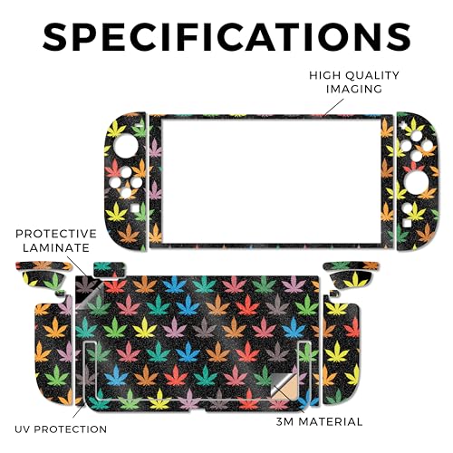 Glossy Glitter Gaming Skin Compatible with Nintendo Switch 2 Console Only - Sticky Icky Icky - Premium 3M Vinyl Protective Wrap Decal Cover - Easy to Apply | Crafted in The USA by MightySkins - color: Sticky Icky Icky, size: Switch 2 Console Skin Only, st