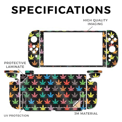 Glossy Glitter Gaming Skin Compatible with Nintendo Switch 2 Console Only - Sticky Icky Icky - Premium 3M Vinyl Protective Wrap Decal Cover - Easy to Apply | Crafted in The USA by MightySkins - color: Sticky Icky Icky, size: Switch 2 Console Skin Only, st