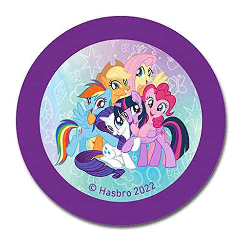 Renegade Game Studios My Little Pony RPG Dice Set - Polyhedral Dice for Tabletop Roleplaying | Official set with d4-d20, two-sided icon coin, and purple velvet storage bag. Compatible with the MLP Roleplaying Game