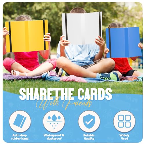 Card Binder 9-Pockets, Trading Card Binder, 20 Pages, 360 Card Capacity PU Collection Binder, Card Folder for MTG, TCG, Game Cards & Sports Cards（White） - color: White
