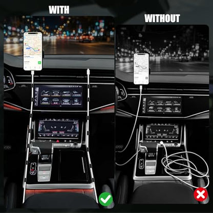 12 PCS Car Cable Clips, No Glue Cable Management Clips, Triangle Car Trim Cable Clips, Wire Organizer Cord Holder for USB Charging Cable, Console, Dash Cams