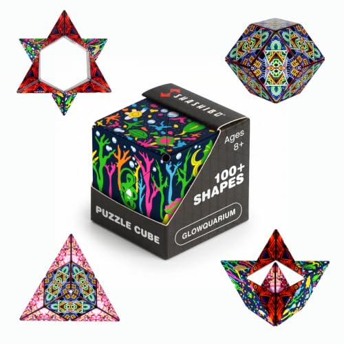 Shashibo DODECA Magnetic Puzzle Cube, Stress Relief Fidget Toy | 100+ Possible Shapes, Sensory Fidget Toy For Adults & Kids, Fun Shape Shifting Puzzle Box For All Ages - color: Eternal Friends, size: DODECA