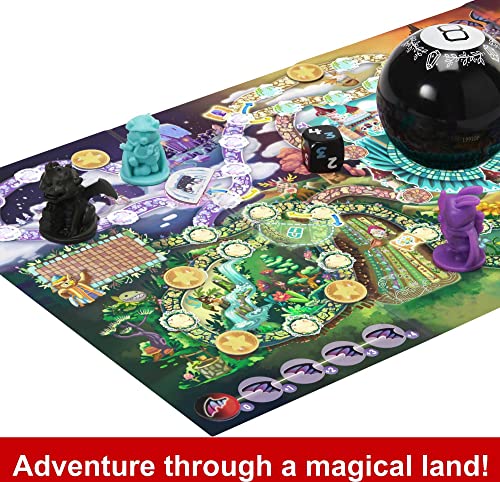 Mattel Games Magic 8 Ball Magical Encounters Board Game for Kids & Families, Cooperative Player Game with Real Magic 8 Ball - style: Board Game