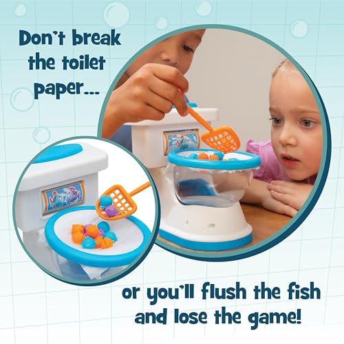 Don't Flush the Fish Board Games for Family Game Night for Kids and Adults | Family Game, Kids Games, Multi-Player, Board Games for Family Night, Preschool Toys, Hand-Eye-Coordination Game