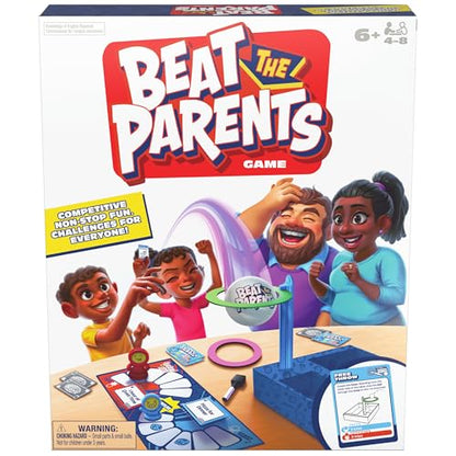 Spin Master Games, Beat the Parents, 2025 Edition with New Challenges & Cards, Friendly Competition Family Game, Family Game Night, 4-8 Players, for Ages 6 & Up - color: Classic 2025 Edition -Beat the Parents