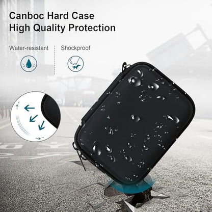 Canboc Hard Case for Kodak PIXPRO FZ55/ FZ45/ FZ43/ FZ53 16MP Digital Camera, Vlogging Camera Bag, Zipper Mesh Pocket fit Cable, SD Card, Black (Case Only) - color: T-Black