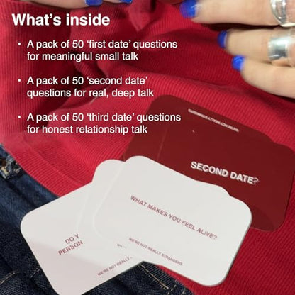 WE'RE NOT REALLY STRANGERS Dating Survival KIT Card Game 150 Conversation Starters – Get to Know You Game for Singles & Couples. Icebreaker Questions for IRL & Online Dating. 2 Players, Ages 18+ - style: Dating Survival Kit