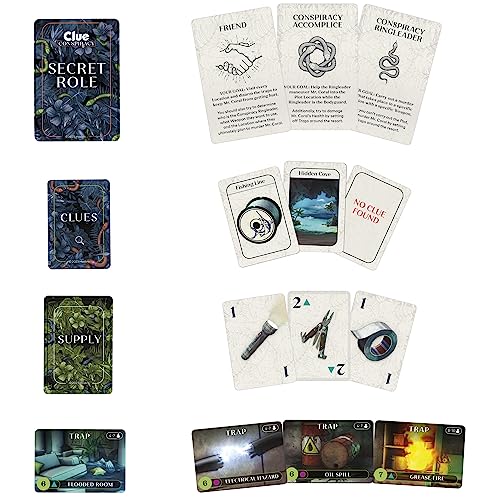 Hasbro Gaming Clue Conspiracy Board Game for Adults and Teens, Secret Role Strategy Games, Ages 14+, 4-10 Players, 45 Minutes, Mystery & Party Games