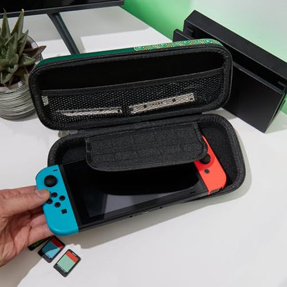 Numskull Wicked Hard Shell Travel Case for Nintendo Switch and OLED Model Console - Fits 10 Games and Switch Accessories - color: Wicked
