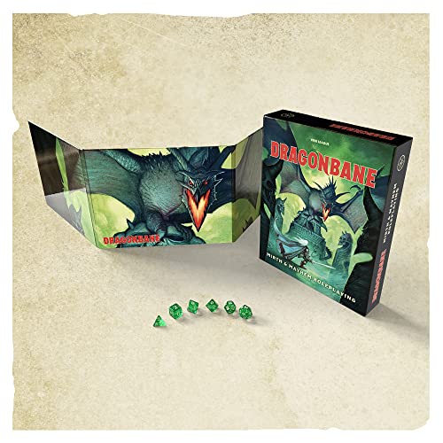 Dragonbane: GM Screen - Free League Publishing, Game Master RPG Accessory, Tables & Information, Full Color Green