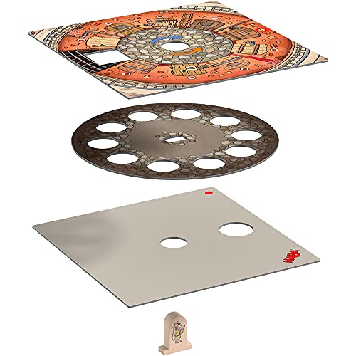 HABA Inspector Mouse: The Great Escape - Detective Board Games for Family Night, Cooperative Memory Games for Ages 5+, Includes 3D Playing Board with Fun Sounds