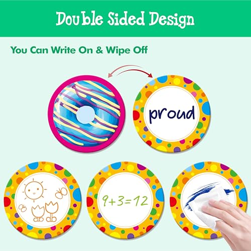 Hebayy 52 PCS Donut Matching Game, 26 Designs Dessert Cards Engaging Food Memory Game, Educational Learning Toys for Preschool 4 5 6 Years Old - style: Donut