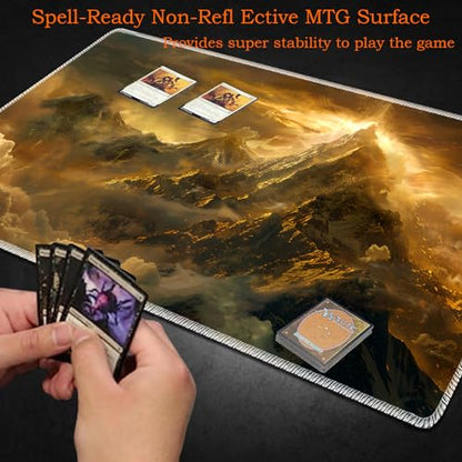 for MTG Playmat Non-Slip Rubber Play Mat with Storage Bag Combination, Ideal for Card Game Lovers TCG Play Mat, Huang Jinshan - color: Huang Jinshan