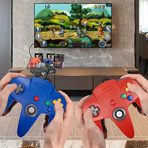 miadore 4 Pack USB N64 Controller, Classic N64 Controller Wired 64 Gamepad Controller Joystick for PC MAC Raspberry pi 4 [Windows]…