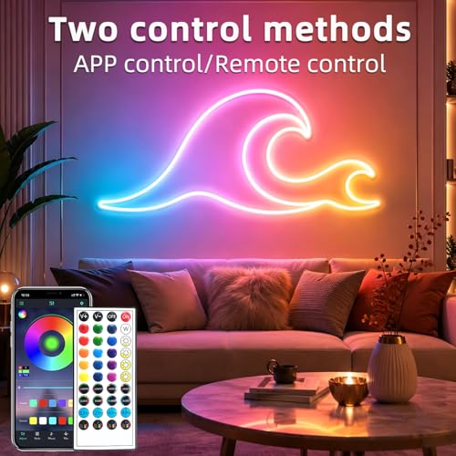 segrass 100ft RGB LED neon Rope Lights LED neon Strip Lights Waterproof Flexible Neon LED Strip Lights,Led Lights for Bedroom(2 Rolls of 50ft) - size: 100FT