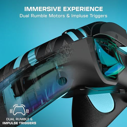 Turtle Beach Rematch Advanced Wired Gaming Controller for Xbox & PC | Xbox Series X|S, Xbox One, PC, 2 Remappable Buttons, Hall-Effect Triggers, Audio Controls, Glows-in-the-Dark, Titan Steel - color: Titan Steel