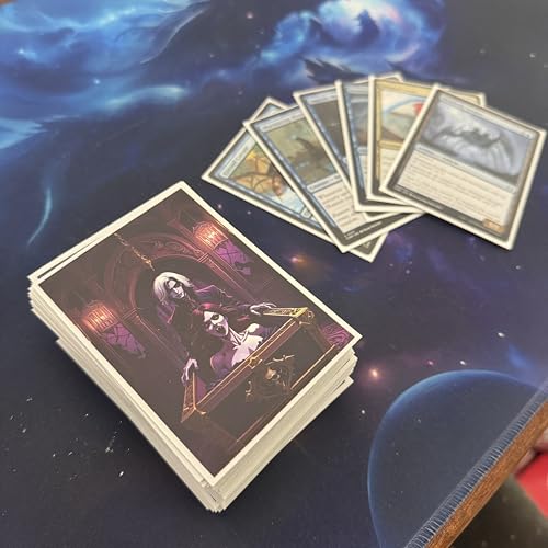 Foxtrot Designs Coffin Vampire TCG Art Card Sleeves - 100 Count Card Protectors with Matte Textured Back - Compatible with Magic The Gathering and Other TCGs & LCGs (Awaken) - color: Awaken