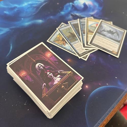 Foxtrot Designs Coffin Vampire TCG Art Card Sleeves - 100 Count Card Protectors with Matte Textured Back - Compatible with Magic The Gathering and Other TCGs & LCGs (Awaken) - color: Awaken