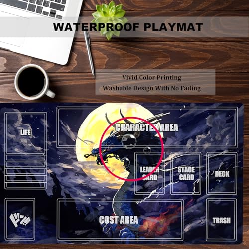 OPCG playmat Card Mat | Duel Mat Gaming Competition Pad Card Deck 23.6x13.7in - color: 2