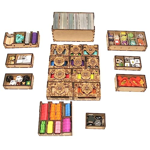 TowerRex Organizer for Root Board Game and Underworld, Riverfolk, Marauder, Clockwork Expansions, Storage Insert, Accessories Upgrade